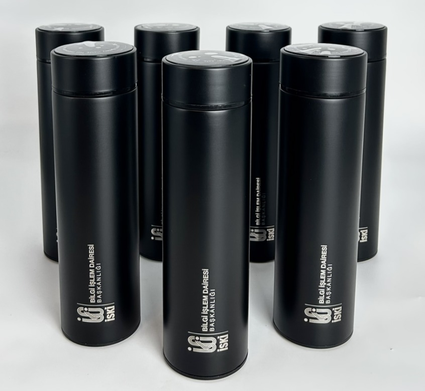 450 ML Isı Derecesi Gösteren Dijital Göstergeli Çelik Termos 411